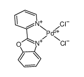 (2-(2-pyridyl)benzoxazole)PdCl2 Structure