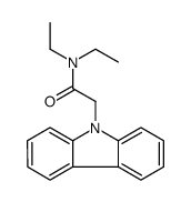 2-carbazol-9-yl-N,N-diethylacetamide Structure