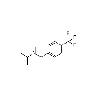 (丙-2-基)({[4-(三氟甲基)苯基]甲基})胺结构式