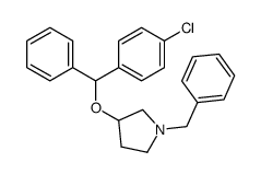 1-benzyl-3-[(4-chlorophenyl)-phenylmethoxy]pyrrolidine结构式