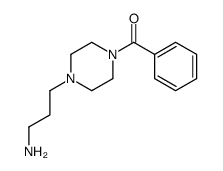 3-(4-苯甲酰基哌嗪)丙胺结构式