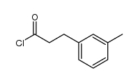 Benzenepropanoyl chloride, 3-Methyl- Structure