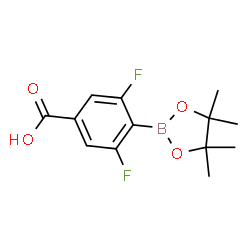 4-Carboxy-2,6-difluorophenylboronic acid pinacol ester Structure