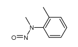 N-(2-methylphenyl)-N-methylnitrosoamine结构式