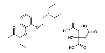 (Z)-3-[2-[2-(diethylamino)ethoxy]phenoxy]pent-3-en-2-one,2-hydroxypropane-1,2,3-tricarboxylic acid Structure