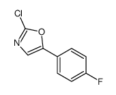 2-chloro-5-(4-fluorophenyl)-1,3-oxazole Structure