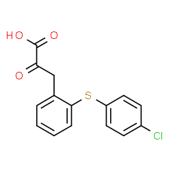 2-[(4-Chlorophenyl)thio]-α-oxobenzenepropanoic acid结构式
