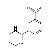 2-(m-nitro)phenyltetrahydro-(2H)-1,3-oxazines结构式
