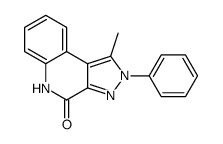 1-methyl-2-phenyl-5H-pyrazolo[3,4-c]quinolin-4-one结构式