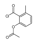 Benzoyl chloride, 2-(acetyloxy)-6-methyl- (9CI) Structure