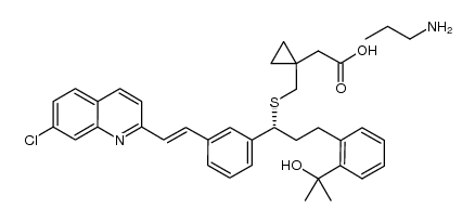 montelukast n-propylamine salt结构式