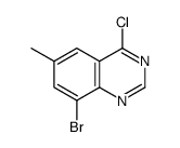 8-溴-4-氯-6-甲基喹唑啉结构式