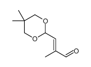 3-(5,5-dimethyl-1,3-dioxan-2-yl)-2-methylprop-2-enal结构式
