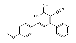 2-amino-6-(4-methoxyphenyl)-4-phenylpyridine-3-carbonitrile Structure