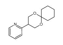 2-(1,5-dioxaspiro[5.5]undecan-3-yl)pyridine结构式