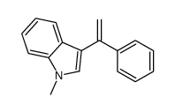 1-methyl-3-(1-phenylethenyl)indole结构式