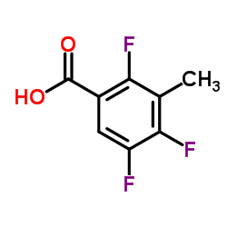 2,4,5-三氟-3-甲基苯甲酸结构式