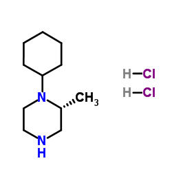 (R )-1-Cyclohexyl-2-methylpiperazine 2HCl Structure