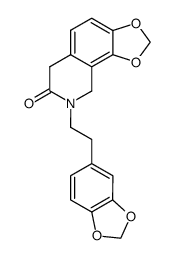 7,8-methylenedioxy-2-(3,4-methylenedioxyphenethyl)-1,2,3,4-tetrahydroisoquinolin-3-one Structure