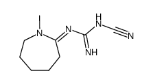 (1-Methylhexahydroazepinylidene-2)dicyanodiamide Structure