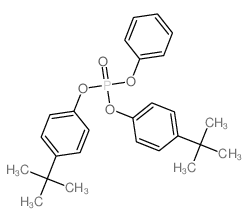 Phosphoric acid,bis[4-(1,1-dimethylethyl)phenyl] phenyl ester Structure