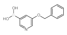 (5-(苄氧基)吡啶-3-基)硼酸结构式