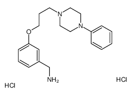 [3-[3-(4-phenylpiperazin-1-yl)propoxy]phenyl]methanamine,dihydrochloride Structure