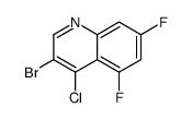 3-bromo-4-chloro-5,7-difluoroquinoline Structure