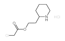 2-(2-Piperidinyl)ethyl 2-chloroacetate hydrochloride Structure