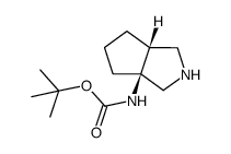 (Hexahydro-cyclopenta[c]pyrrol-3a-yl)-carbamic acid tert-butyl ester Structure