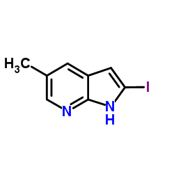 2-Iodo-5-methyl-1H-pyrrolo[2,3-b]pyridine Structure