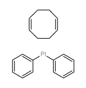 二苯基(1,5-环辛二烯)铂(II)结构式