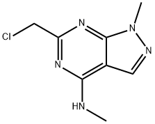 6-(Chloromethyl)-N,1-dimethyl-1H-pyrazolo[3,4-d]-pyrimidin-4-amine Structure