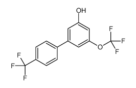 3-(trifluoromethoxy)-5-[4-(trifluoromethyl)phenyl]phenol结构式