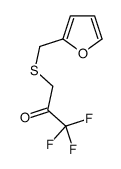 1,1,1-trifluoro-3-(furan-2-ylmethylsulfanyl)propan-2-one结构式
