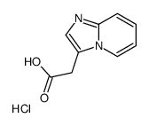 2-(咪唑并[1,2-a]吡啶-3-基)乙酸盐酸盐结构式