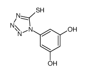 1-(3,5-dihydroxyphenyl)-2H-tetrazole-5-thione结构式