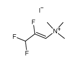 (2,3,3-Trifluoro-1-propenyl)trimethylammonium Iodide Structure