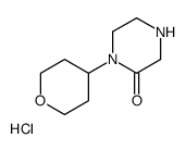 1-四氢吡喃-4-基哌嗪-2-酮盐酸盐结构式
