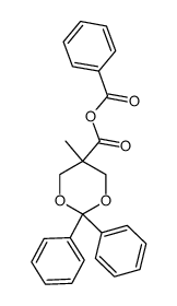 benzoic 5-methyl-2,2-diphenyl-1,3-dioxane-5-carboxylic anhydride结构式