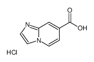 Imidazo[1,2-a]pyridine-7-carboxylic acid hydrochloride (1:1) Structure