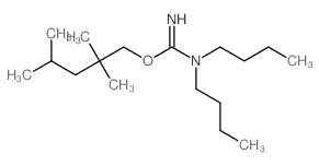 Pseudourea, 3,3-dibutyl-2-(2,2,4-trimethylpentyl)-(7CI,8CI) Structure