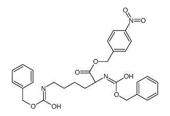 N,N'-双(苄氧羰基)-L-赖氨酸4-硝基苄基酯结构式