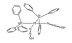 cis-[bis(triphenylphosphane)diazidoplatinum(II)]结构式