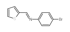 Benzenamine,4-bromo-N-(2-thienylmethylene)-结构式