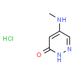 5-(甲氨基)哒嗪-3(2H)-酮盐酸盐结构式