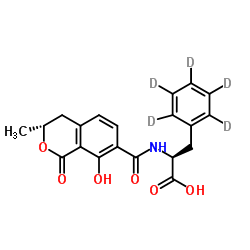 Ochratoxin B-d5 Structure