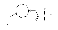 Potassium trifluoro[3-(4-methyl-1,4-diazepan-1-yl)-1-propen-2-yl] borate(1-) Structure