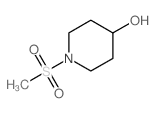 1-(甲基磺酰基)哌啶-4-醇结构式