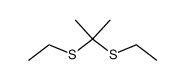 Acetone diethyl dithioacetal结构式